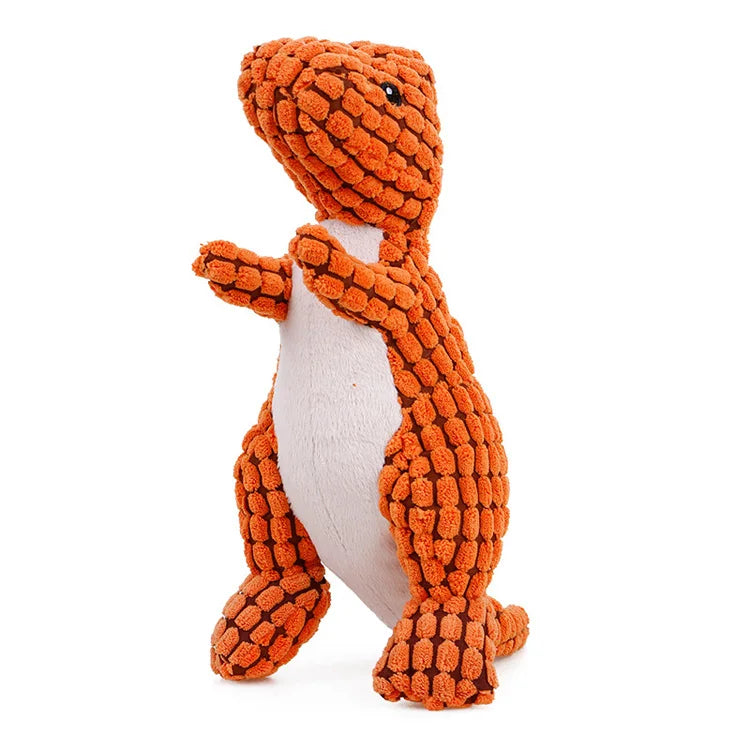 Soft Plush Squeaky Dog Toys Cartoon Cute Dinosaur Pets Cat Toy Outdoor Play Interactive Small Dog Chew Molar Toys