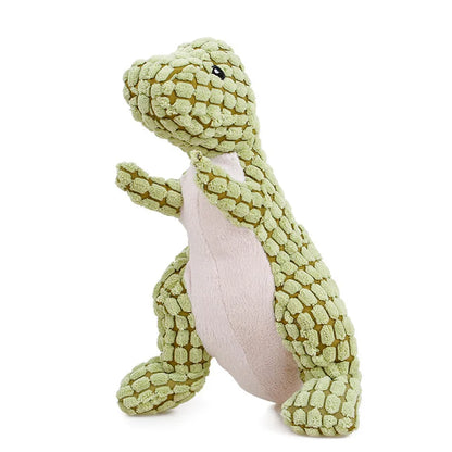 Soft Plush Squeaky Dog Toys Cartoon Cute Dinosaur Pets Cat Toy Outdoor Play Interactive Small Dog Chew Molar Toys