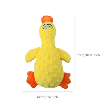 Funny Pet Plush Toys For Small Large Dogs Squeaky Sounding Chew Toys Duck Shaped Dog Interactive Toy Supplies