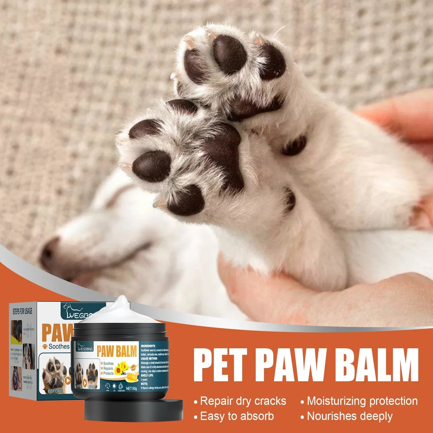 Cats Dogs Claw Protection Cream Pet Paw Balm Pet Paws Special Foot Care Foot Pad Protection Claw Protection Cream  Supplies