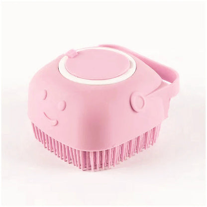 Dog Bath Brush Silicone Pet Shampoo Brush Soap Dog Scrubber Cat Massage Grooming Wash Comb Soft Rubber Puppy Clean Brush