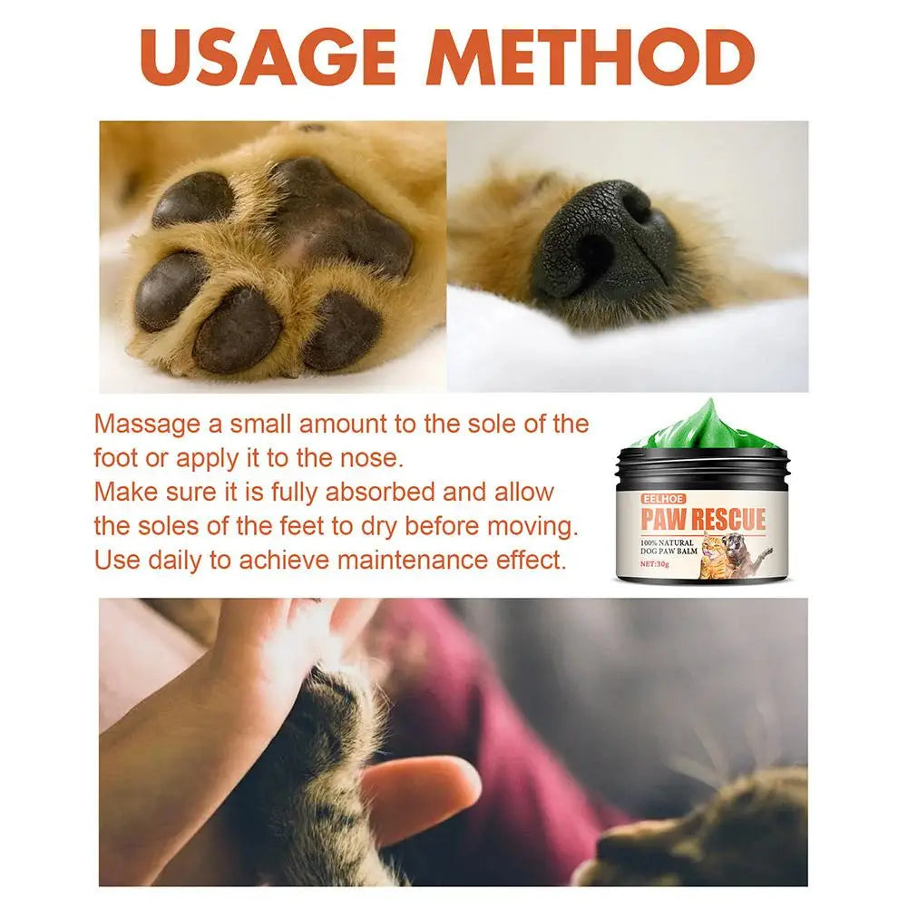 30g Pet Moisturizing Claw Care Cream For Cats And Dogs  Nose Elbow Cream Wax Soothes Dry And Cracking Care Protection